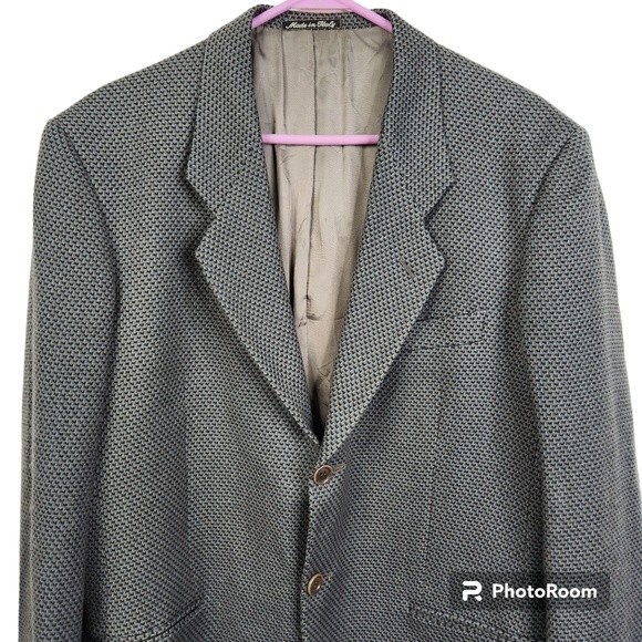 Mani by Giorgio Armani Mens Virgin Wool Blazer Size 40R - Picture 3 of 10